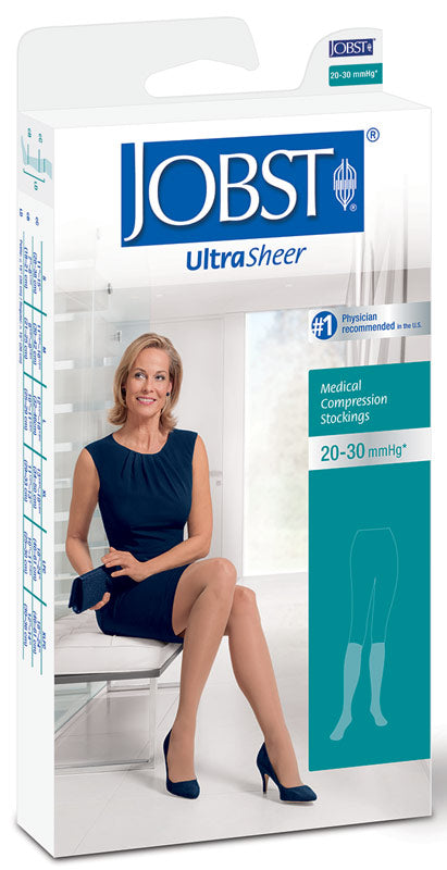 UltraSheer Knee-High Firm Compression Stockings Medium, Black