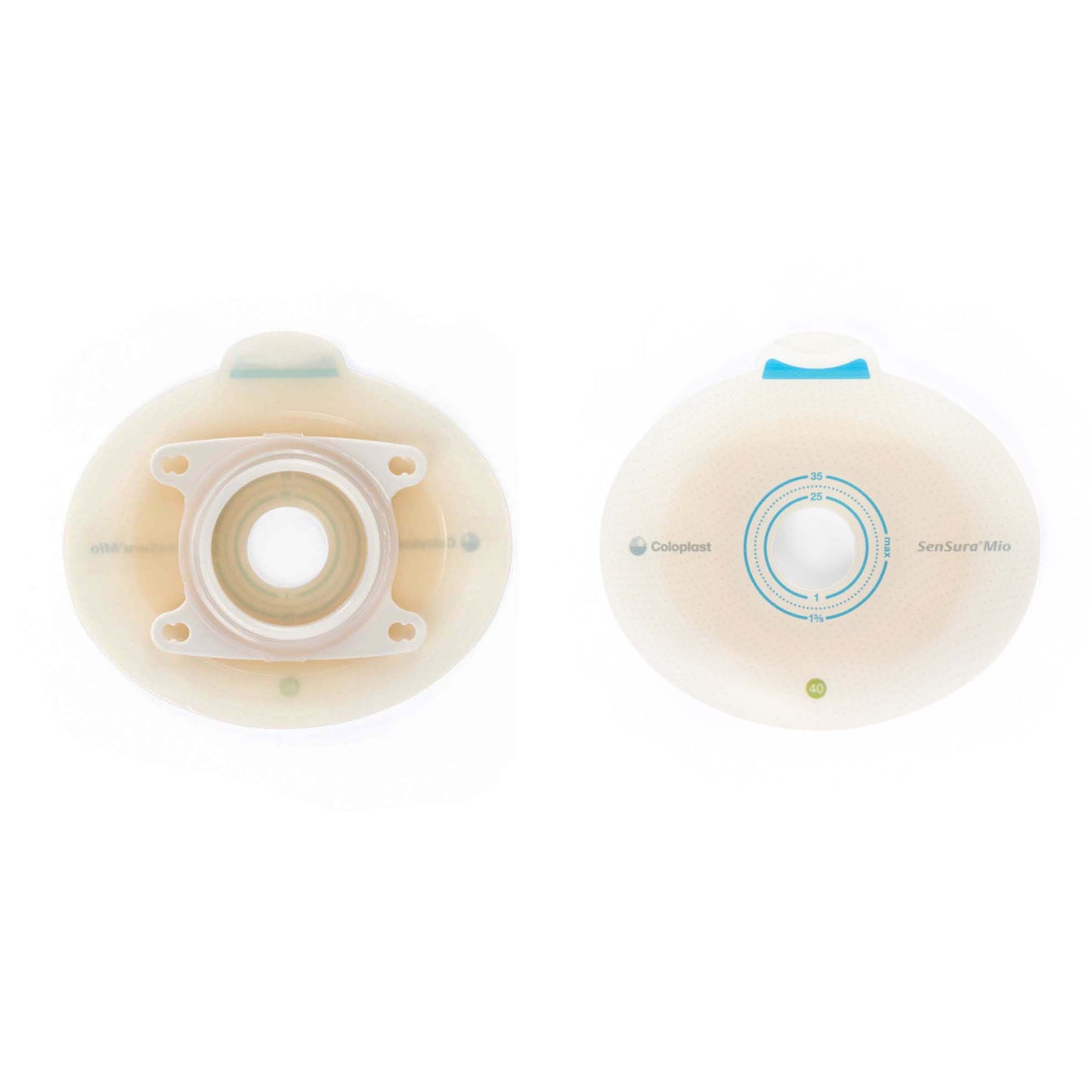 BARRIER, SKN MIO CLCK 2PC N/CNVX STD W/TAB 40MM 3/4" (5/BX)