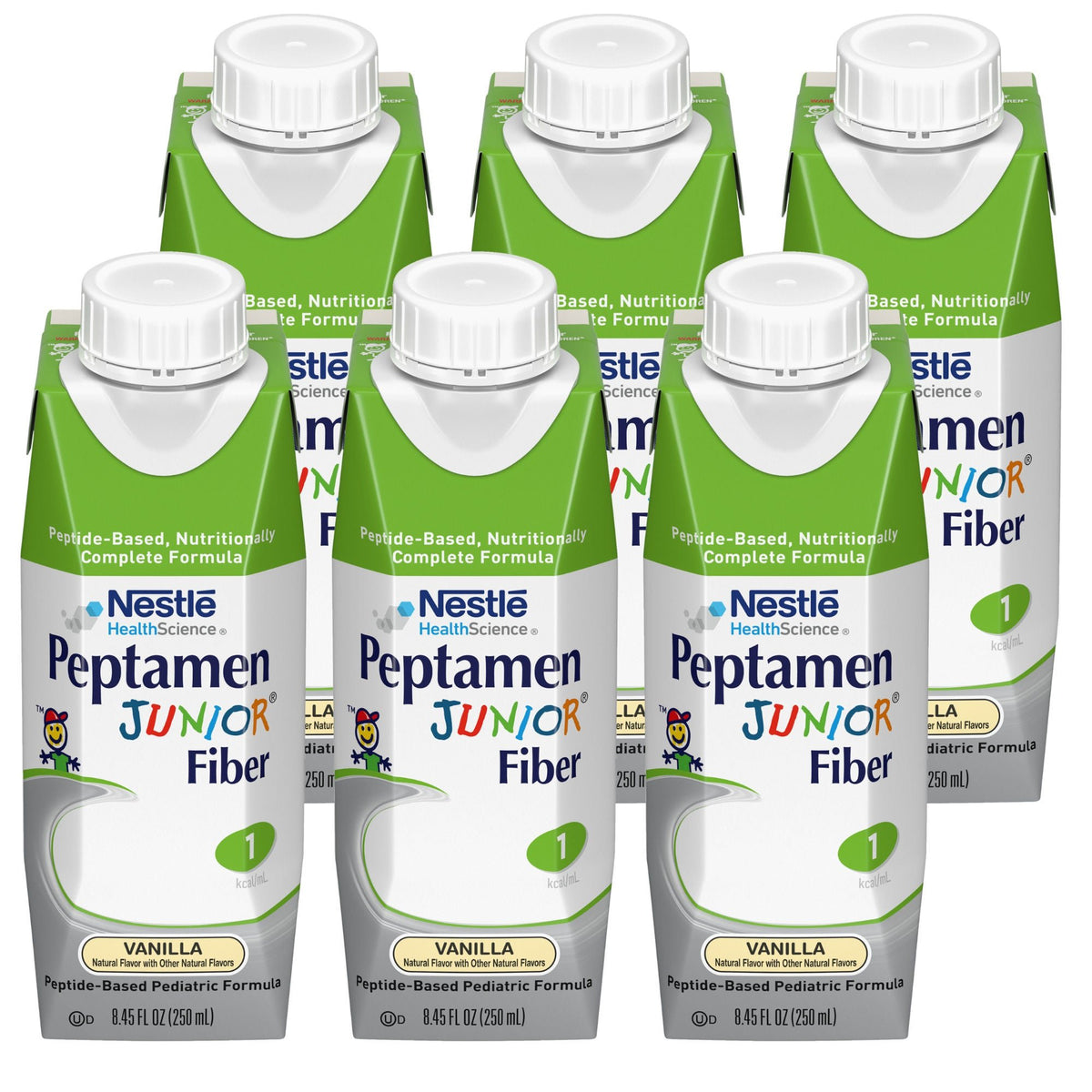 Peptamen Junior® Fiber Peptide-Based Complete Nutrition, Vanilla, 8.45-oz.