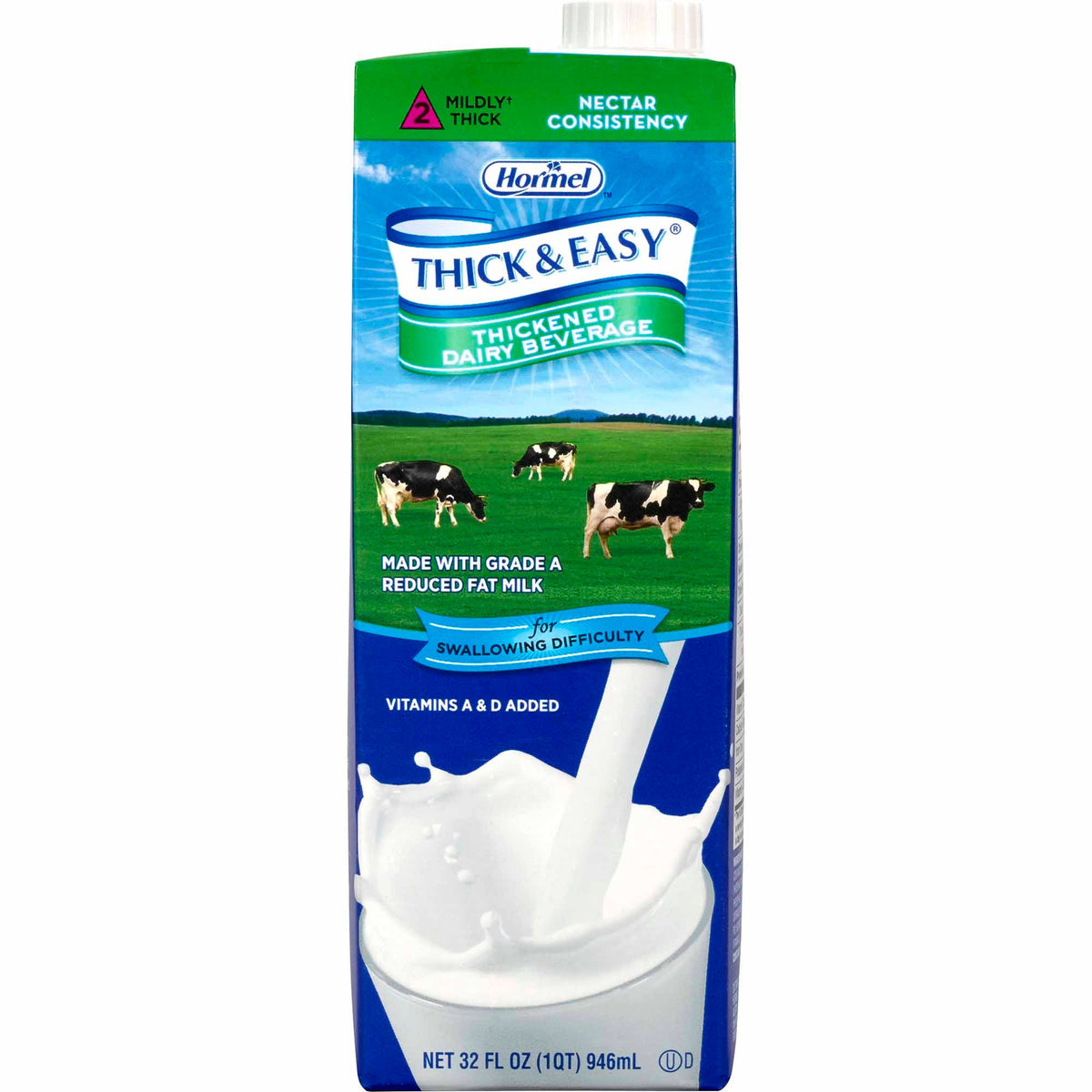 Thick & Easy® Dairy Nectar Consistency Milk Thickened Beverage, 32-ounce carton, EA/1