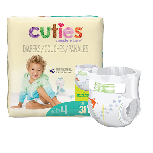 Cuties® Premium Diaper, Size 4, CS/4