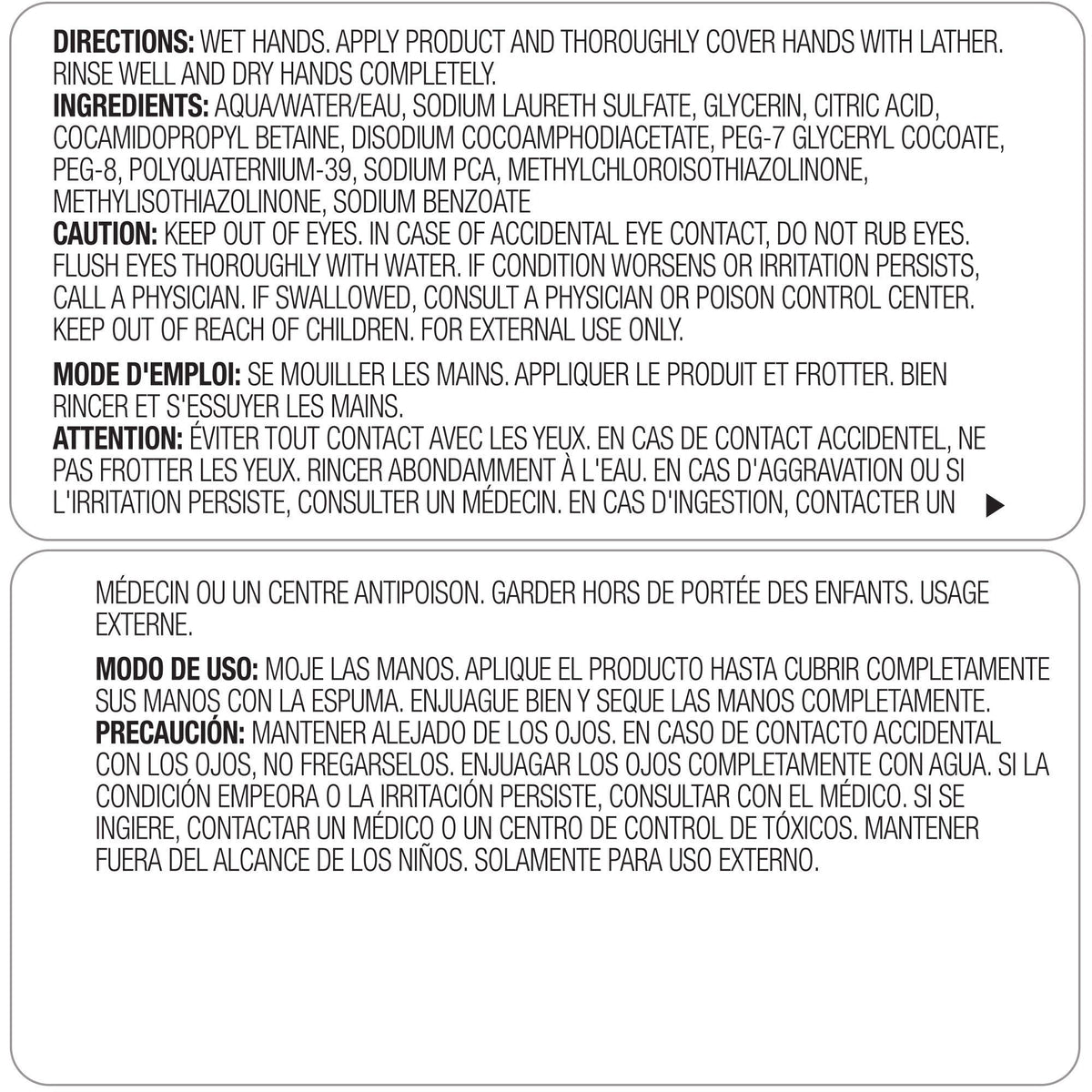 Provon® Clear and Mild Foam Handwash, 1200 mL Dispenser Refill Bottle, Unscented