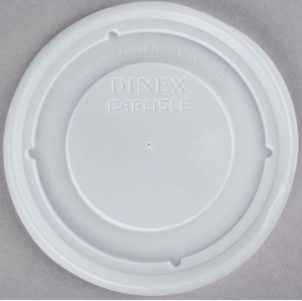 Dinex® Turnbury® Bowl Lid for use with Turnbury DX3300 9-ounce Bowl, CS/1000