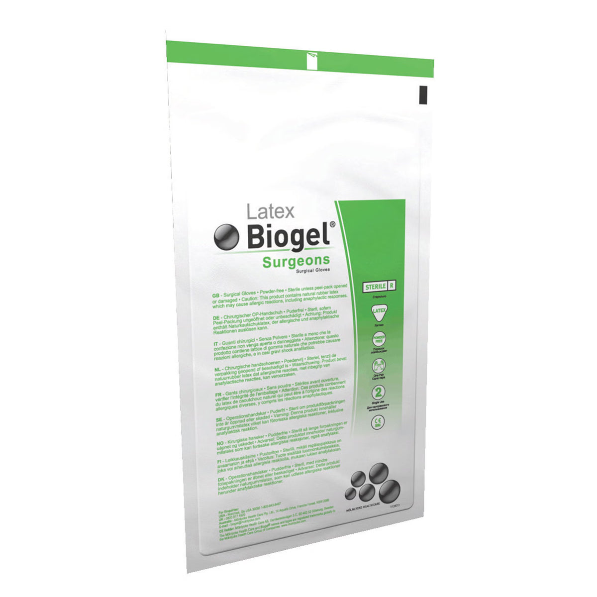 Biogel® Surgeons Latex Surgical Glove, Size 6.5, Straw Color