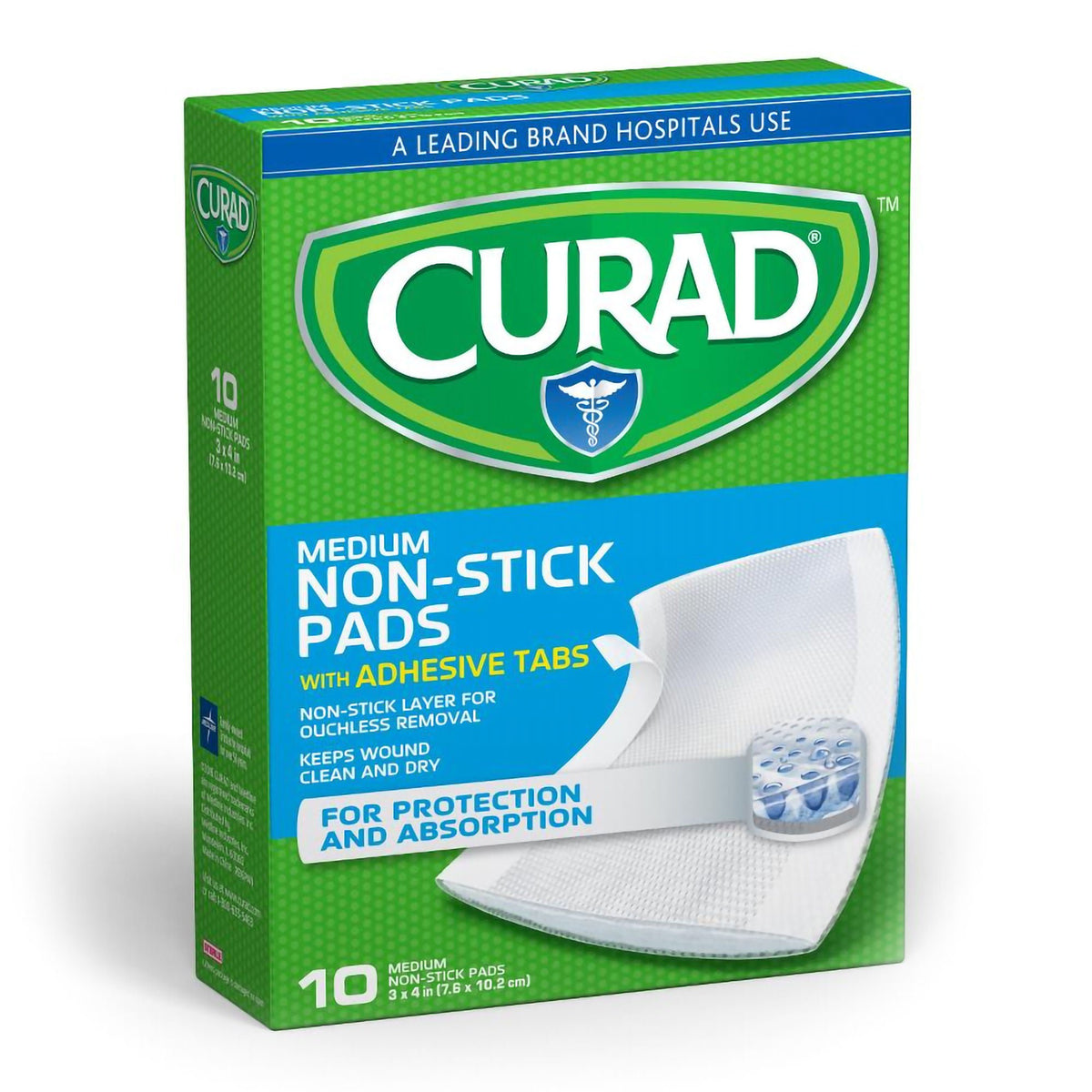 Curad® Adhesive Strip, 3 x 4 Inch, BX/10