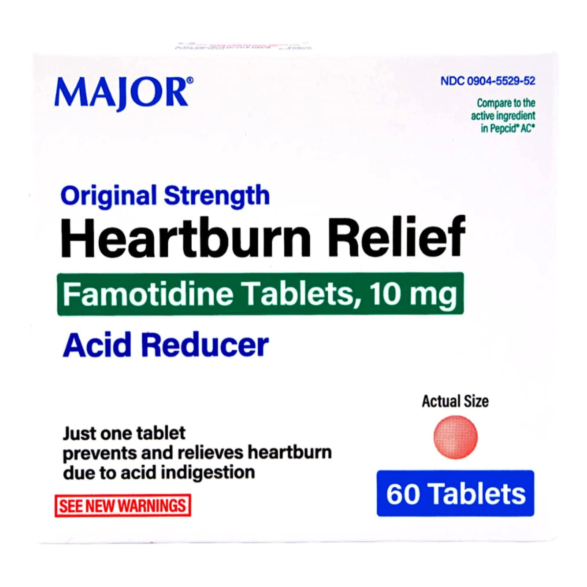 Major® Famotidine Antacid, BT/1