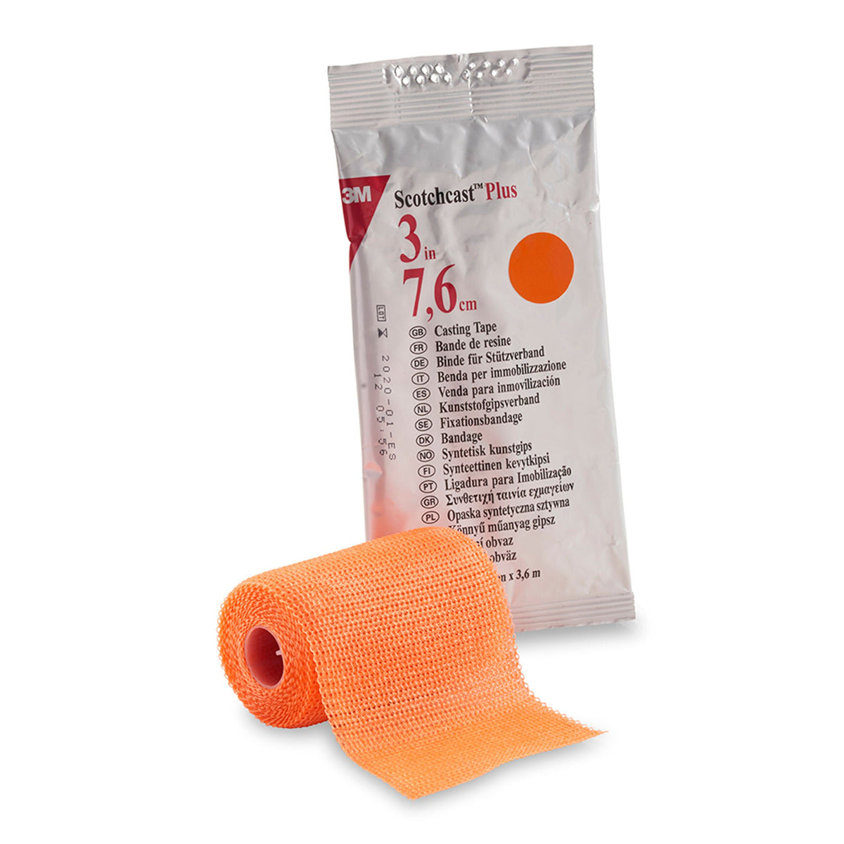 3M™ Scotchcast™ Plus Bright Orange Cast Tape, 3 Inch x 4 Yard, BX/10