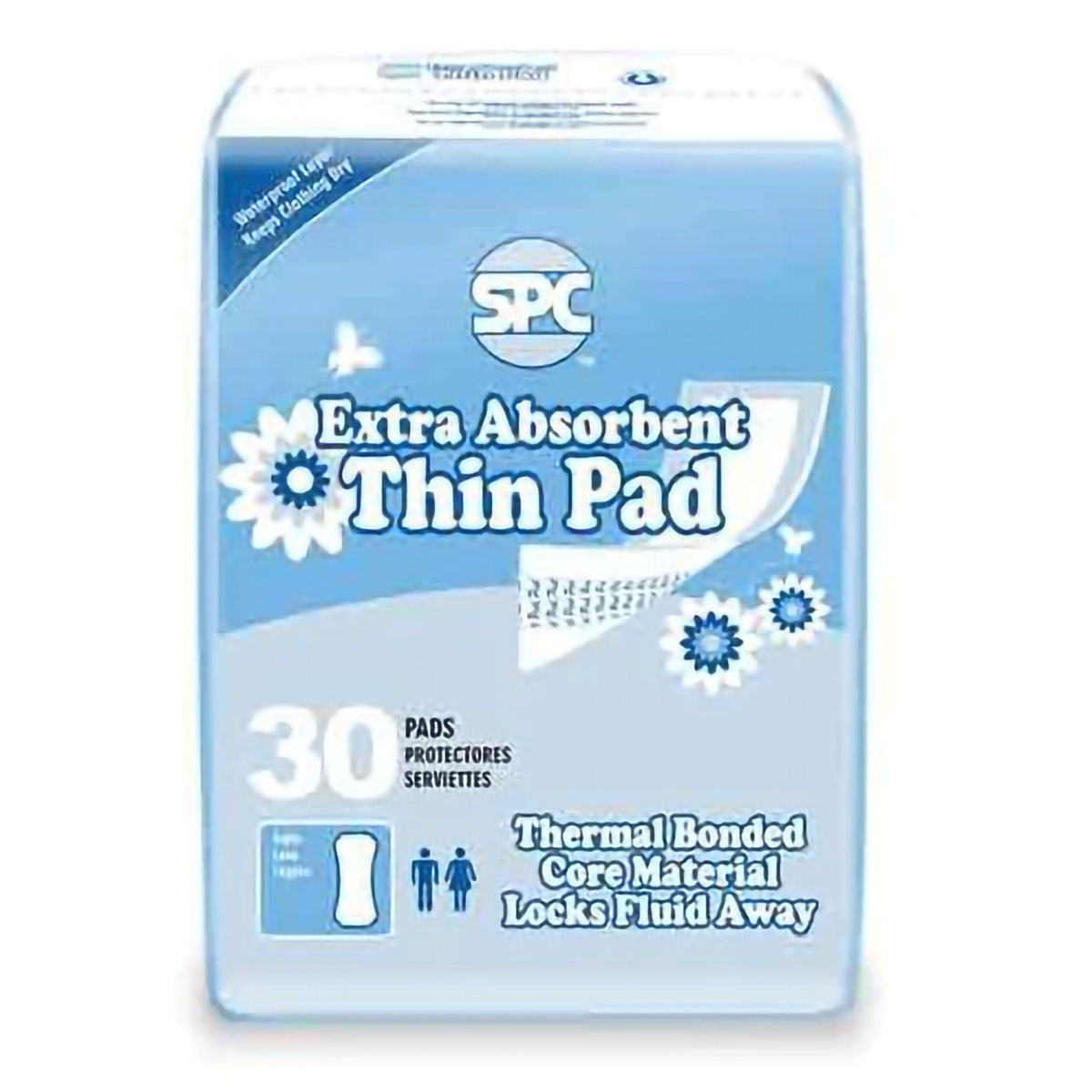 SPC Incontinence Liner, 12 Inch Length, PK/30