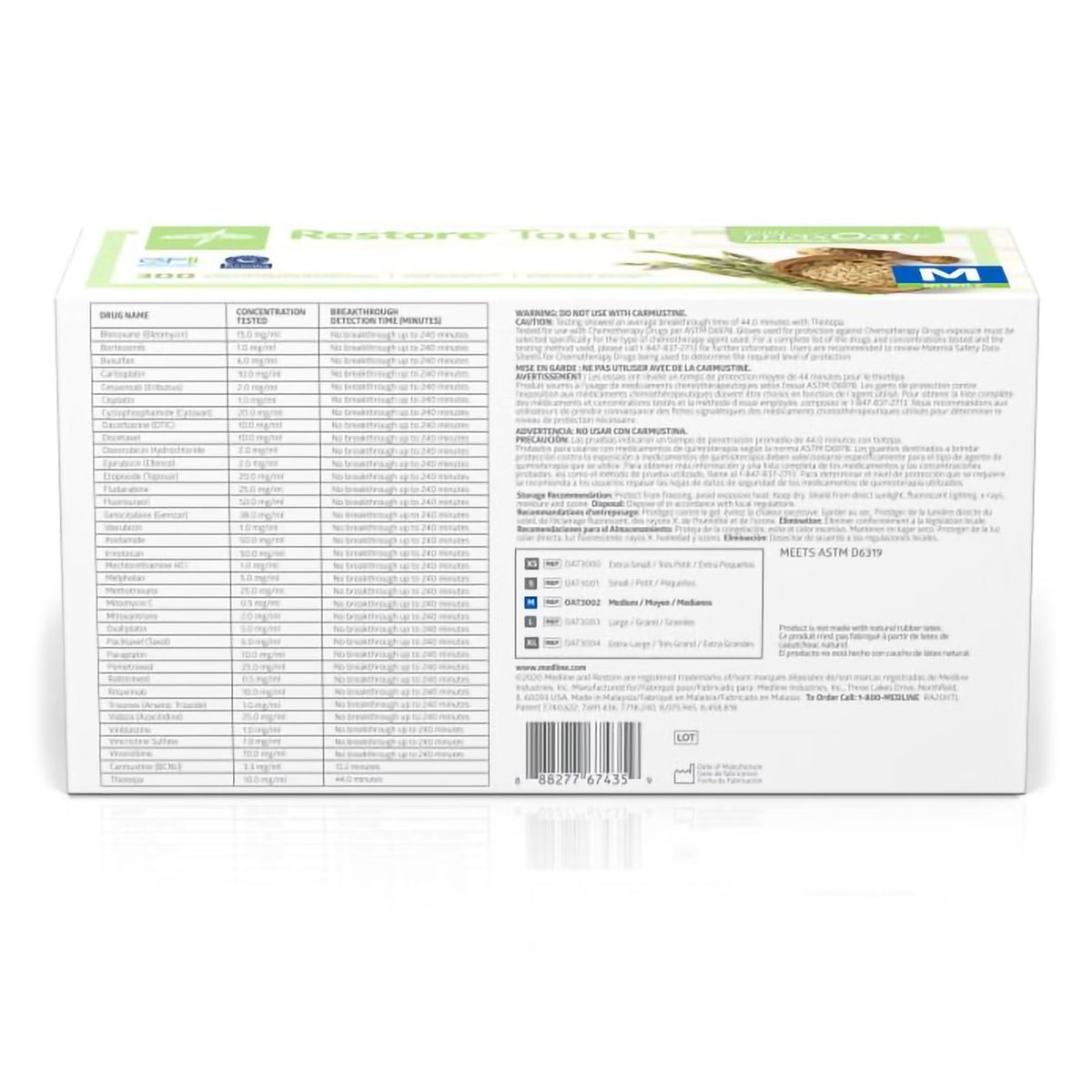 Restore® Touch Nitrile Exam Glove, Green, Medium