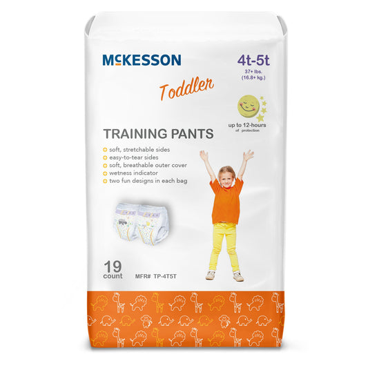 McKesson Toddler Training Pants, 4T to 5T for Children weighing 37+ lbs., BG/1