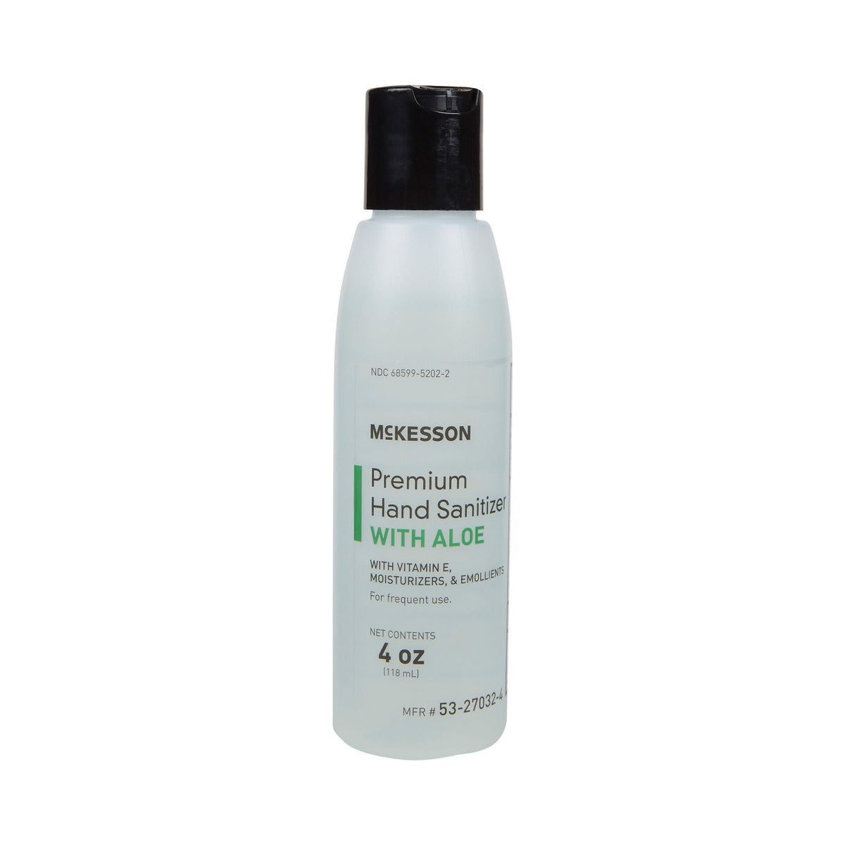 McKesson Premium Hand Sanitizer With Aloe, Ethyl Alcohol Gel, 4-ounce Bottle, CS/24