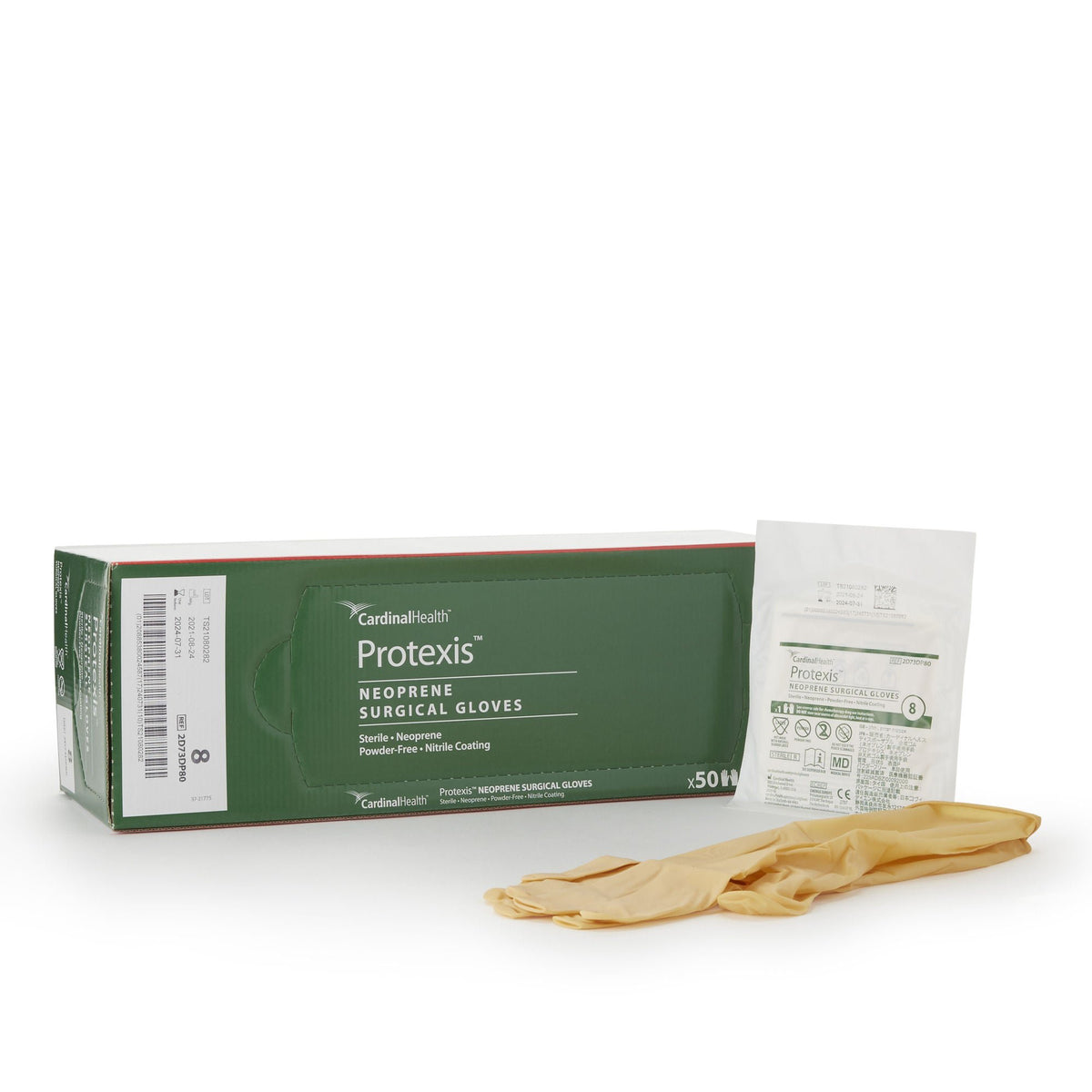 Protexis™ Polychloroprene Surgical Glove, Size 8, Ivory, BX/50