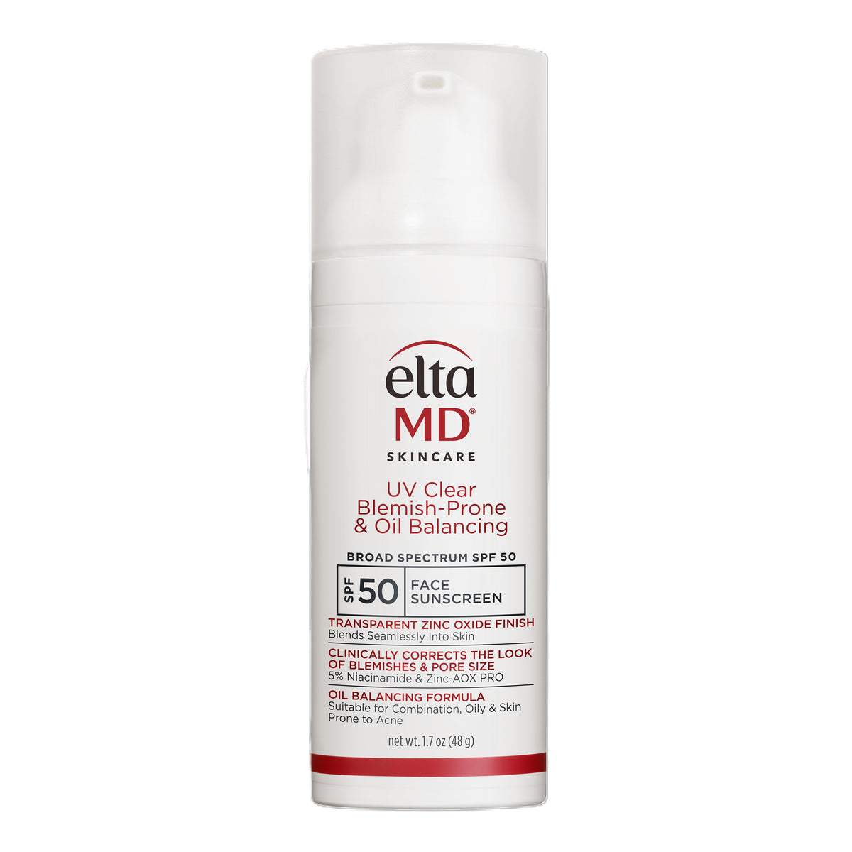 EltaMD UV Clear Blemish-Prone & Oil Balancing, SPF 50, 1.7 oz