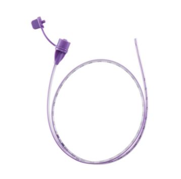 NeoMed ENFit Polyurethane Enteral Feeding Tube, Purple, 8 Fr 105 cm, Sterile