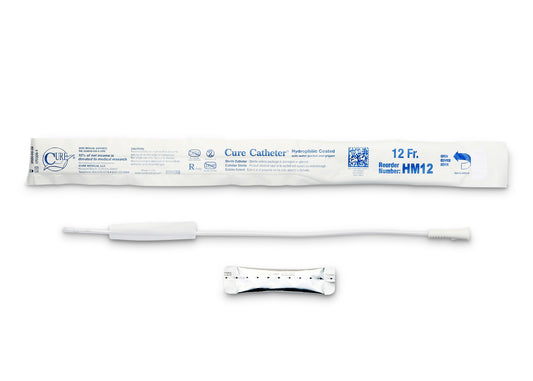 Hydrophilic Cure Catheter, 16" Male, Straight Tip, 12 FR