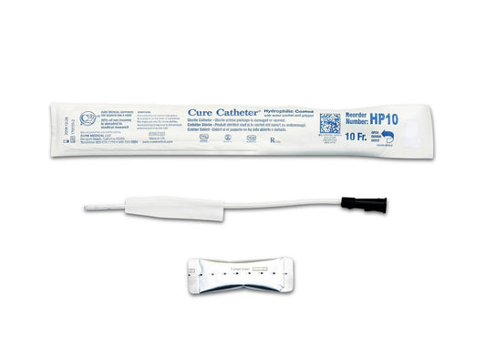 Hydrophilic Cure Catheter, 10" Pediatric, Straight Tip, 10 FR