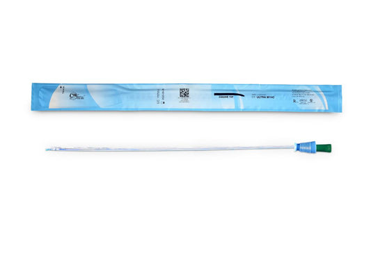 Cure Ultra Male Intermittent Catheter, 16" Coude Tip, 14 FR