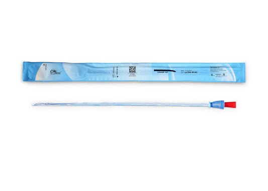 Cure Ultra Male Intermittent Catheter, 16" Coude Tip, 18 FR