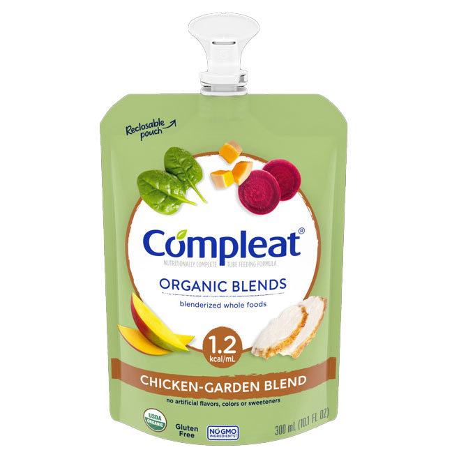 COMPLEAT Organic Blends, Chicken-Garden Blend, 10.1 oz Pouch - REPLACES CR4390047993