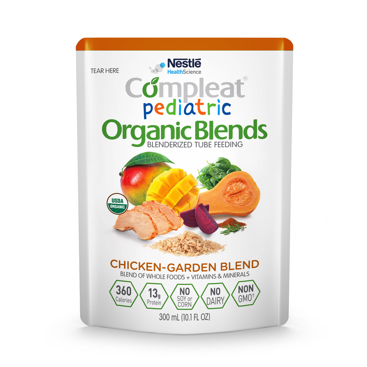 COMPLEAT Pediatric Organic Blends, Chicken-Garden Blend, 10.1 fl. oz