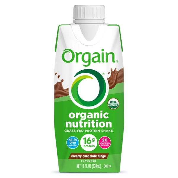 Orgain Organic Nutrition Shake, Creamy Chocolate Fudge, 11 fl oz - REPLACES ORG851770003285