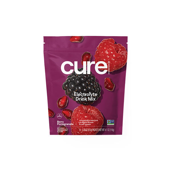 Cure Hydrating Electrolyte Mix Pouch, Berry Pomegranate, 14 ct, EA/1