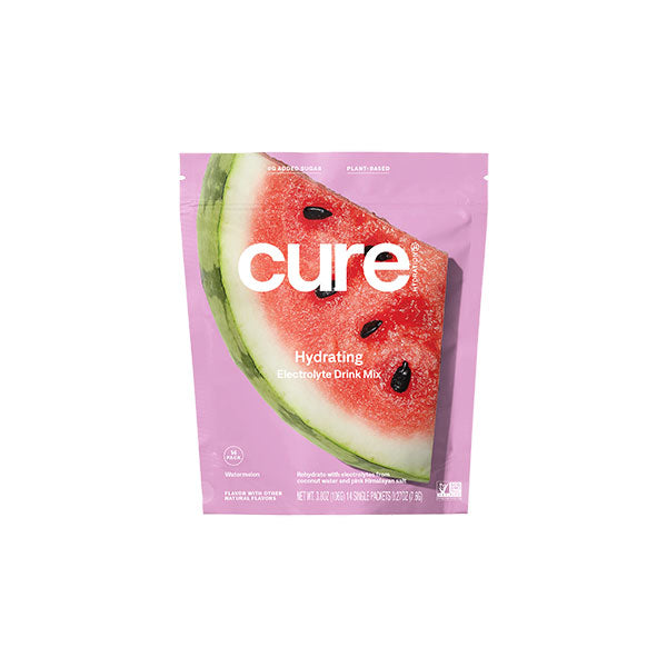 Cure Hydrating Electrolyte Mix Pouch, Watermelon, 14 ct