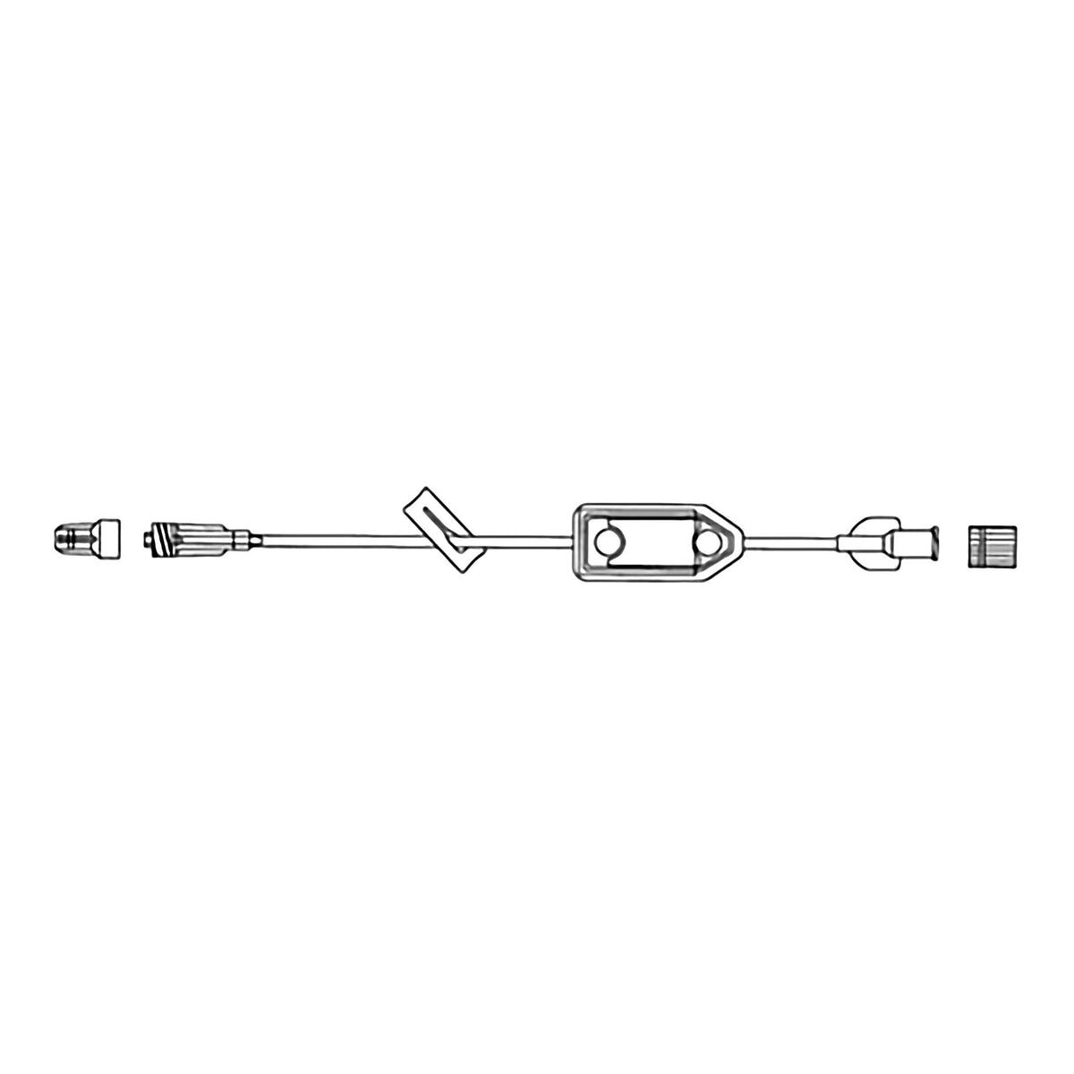 McKesson IV Extension Set, Standard Bore 10-inch Tubing, 0.2 Micron Filter, CS/50