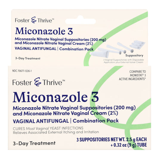 Foster & Thrive™ 2% Miconazole Nitrate Vaginal Antifungal Kit, EA/1