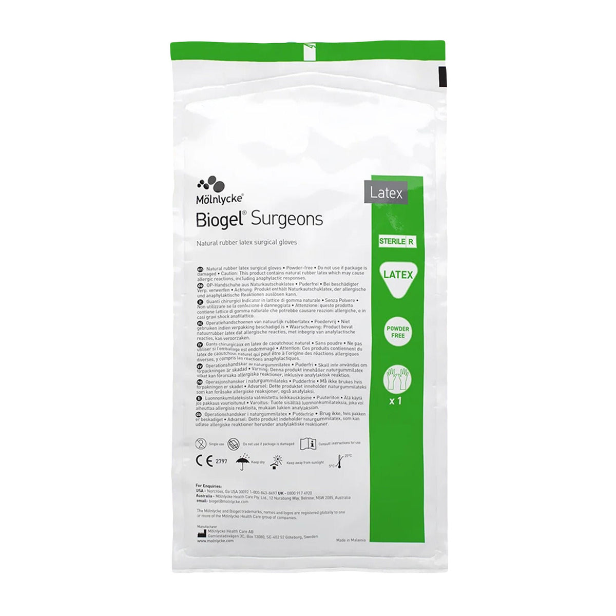 Biogel® Surgeons Latex Surgical Glove, Size 8, Straw Color, BX/50