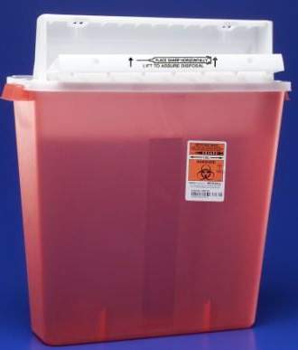 SharpStar™ In-Room™ Multi-purpose Sharps Container, 4 Gallon, 18½ x 16½ x 6 Inch, EA/1