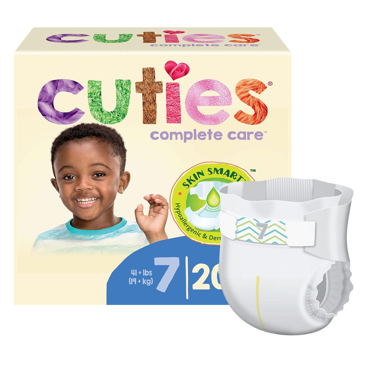 Cuties® Complete Care Diapers for Children, 41+ lbs., CS/200