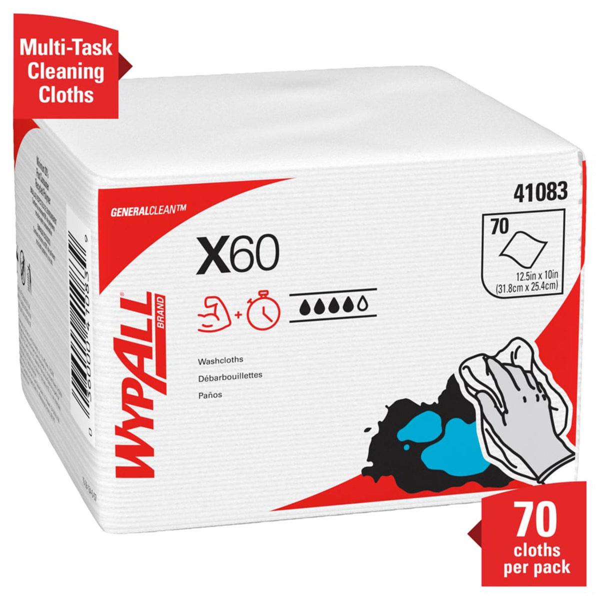 WypAll® X60 Multipurpose Task Wipe, PK/1