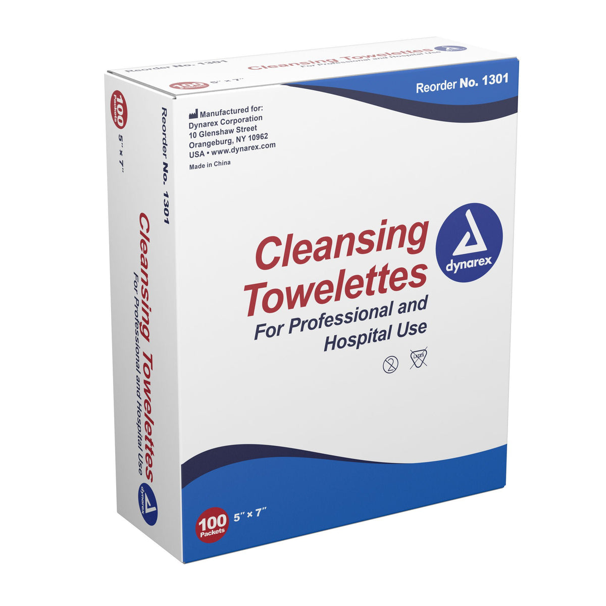 dynarex® Scented Cleansing Towelettes, Individual Packets, CS/1000