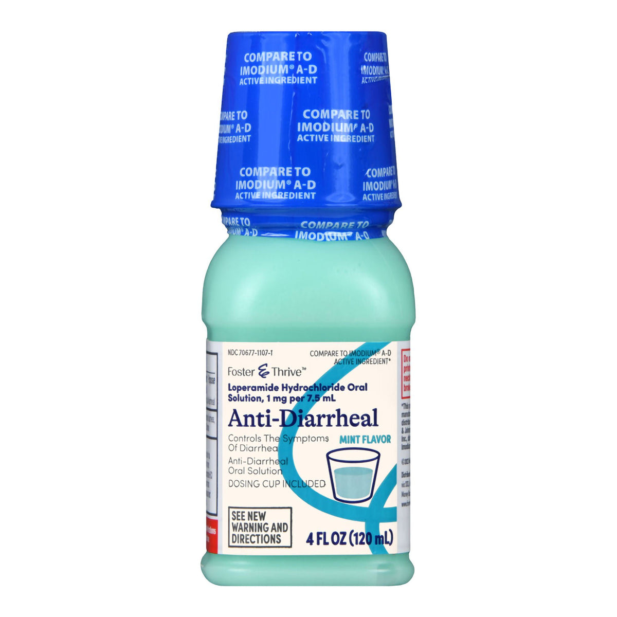 Foster & Thrive™ Anti-Diarrheal 1 mg per 7.5 mL Loperamide Oral Solution, Mint, EA/1