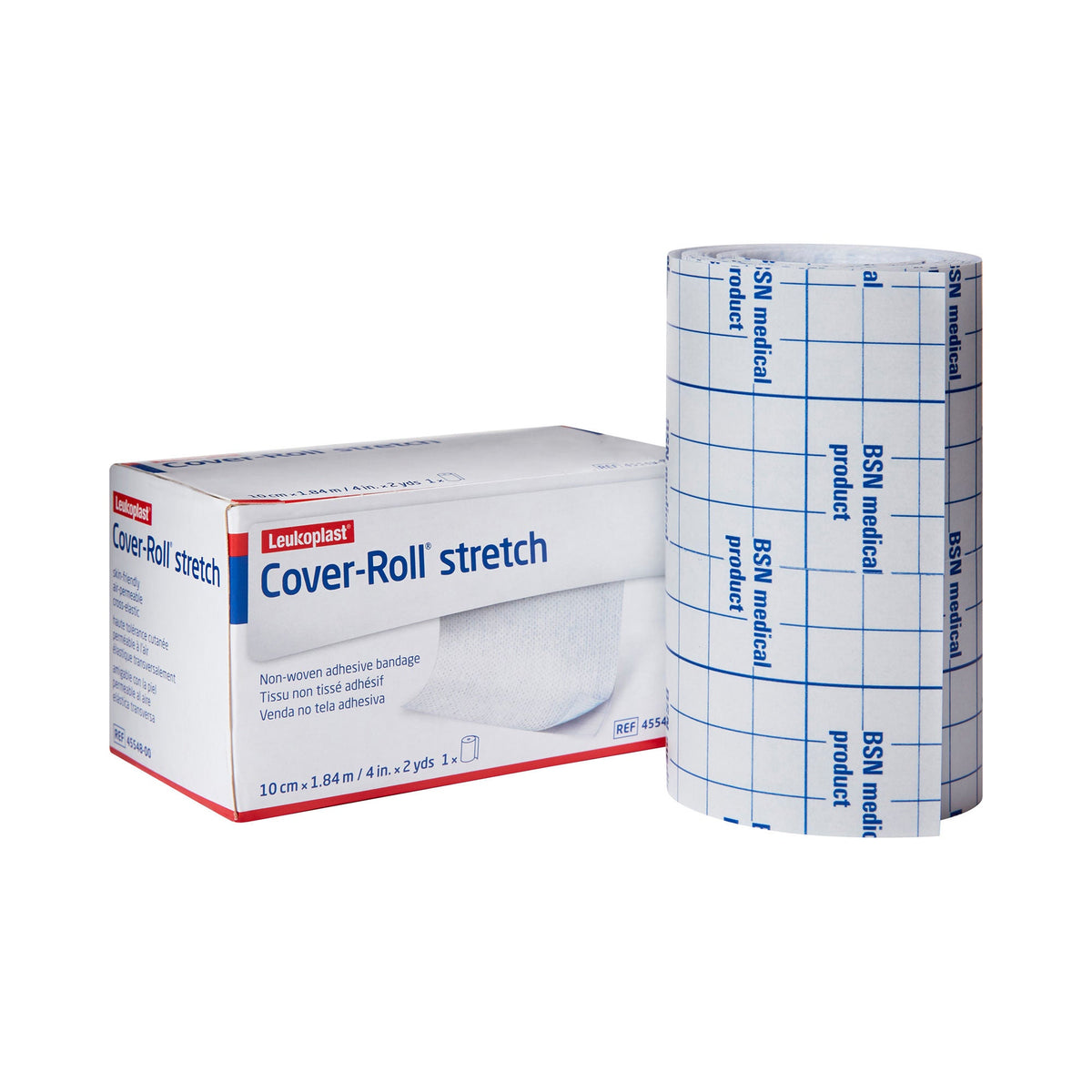 Cover-Roll® Stretch Dressing Retention Tape with Liner 4 Inch x 2 Yard, White, BX/1