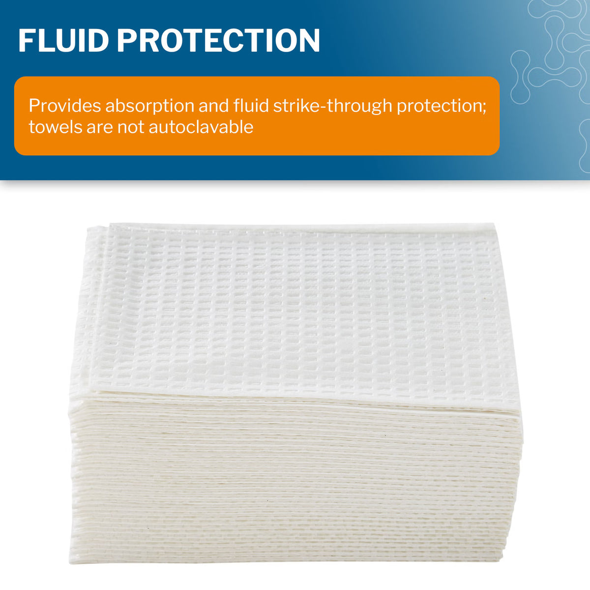 McKesson Deluxe White Procedure Towel, 13 x 18 Inch