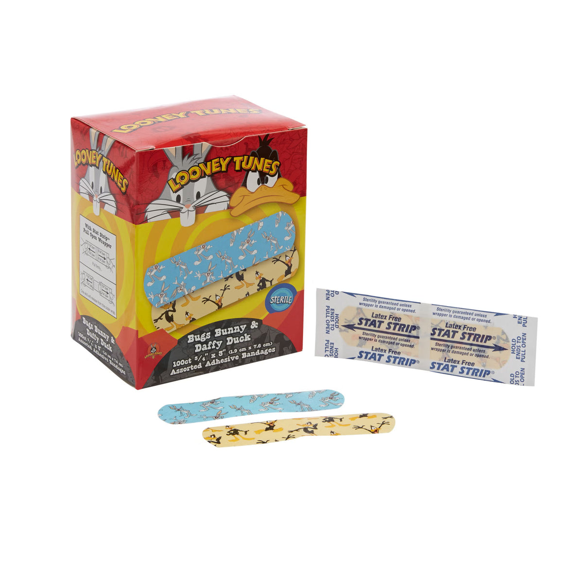 Looney Tunes™ Stat Strip® Adhesive Strip, 3/4 x 3 Inch, BX/100