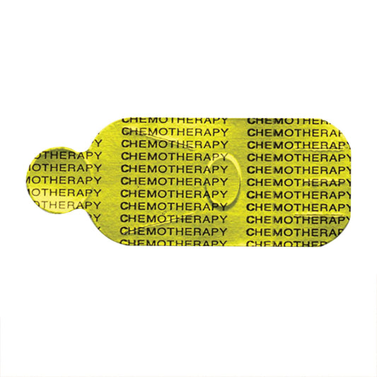 ChemoPlus™ IVA Seals, Yellow/black ink Chemotherapy