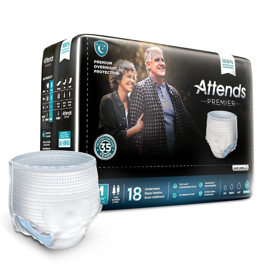Attends® Premier Underwear, Medium, BG/18