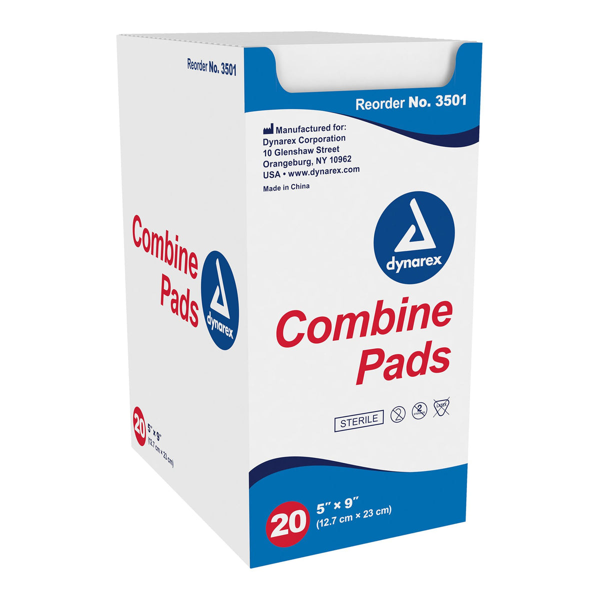 dynarex® Sterile Abdominal Pad, 5 x 9 Inch