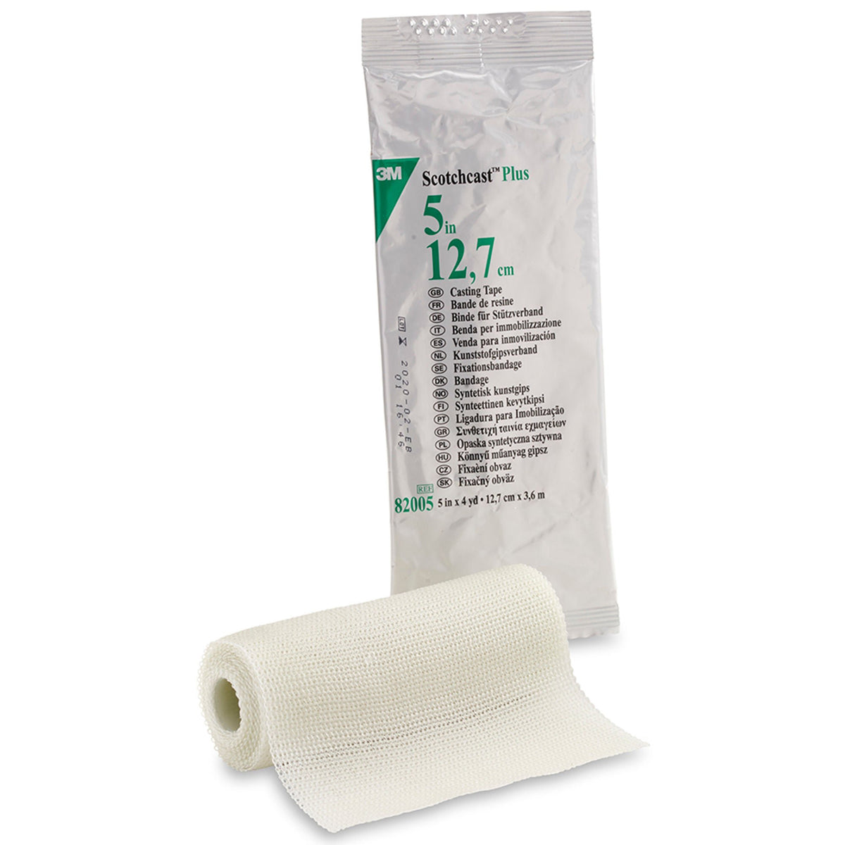 3M™ Scotchcast™ Plus Cast Tape, White, 5 Inch x 4 Yard, RL/1