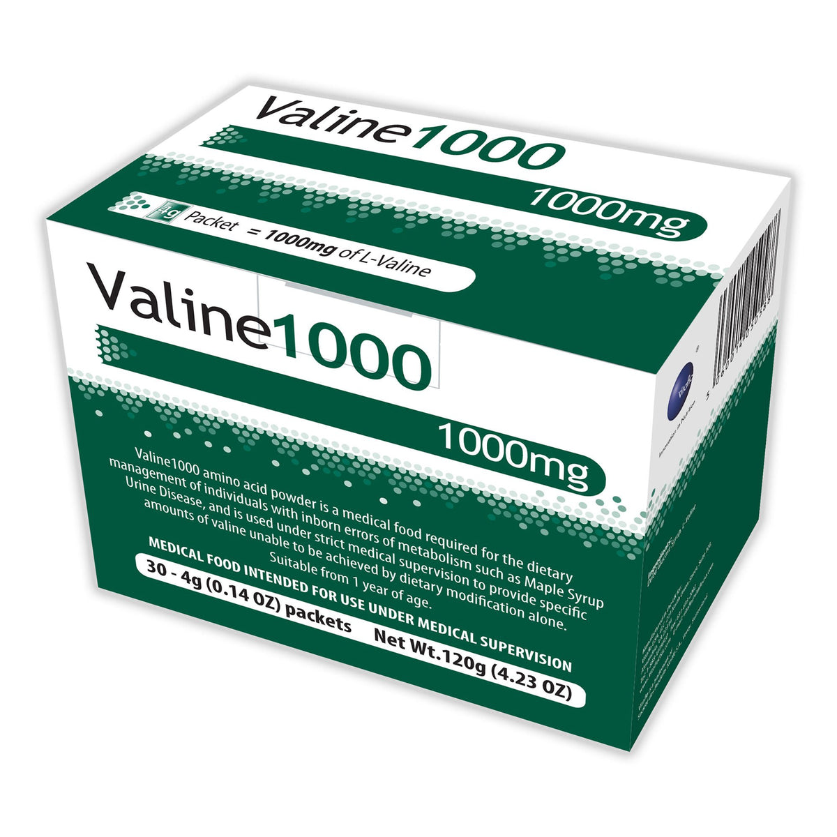 Valine1000 Medical Food for the Dietary Management of MSUD, EA/1