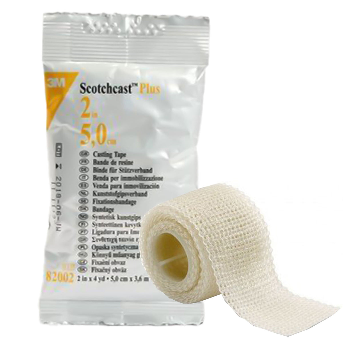3M™ Scotchcast™ Plus White Cast Tape, 2 Inch x 4 Yard, RL/1
