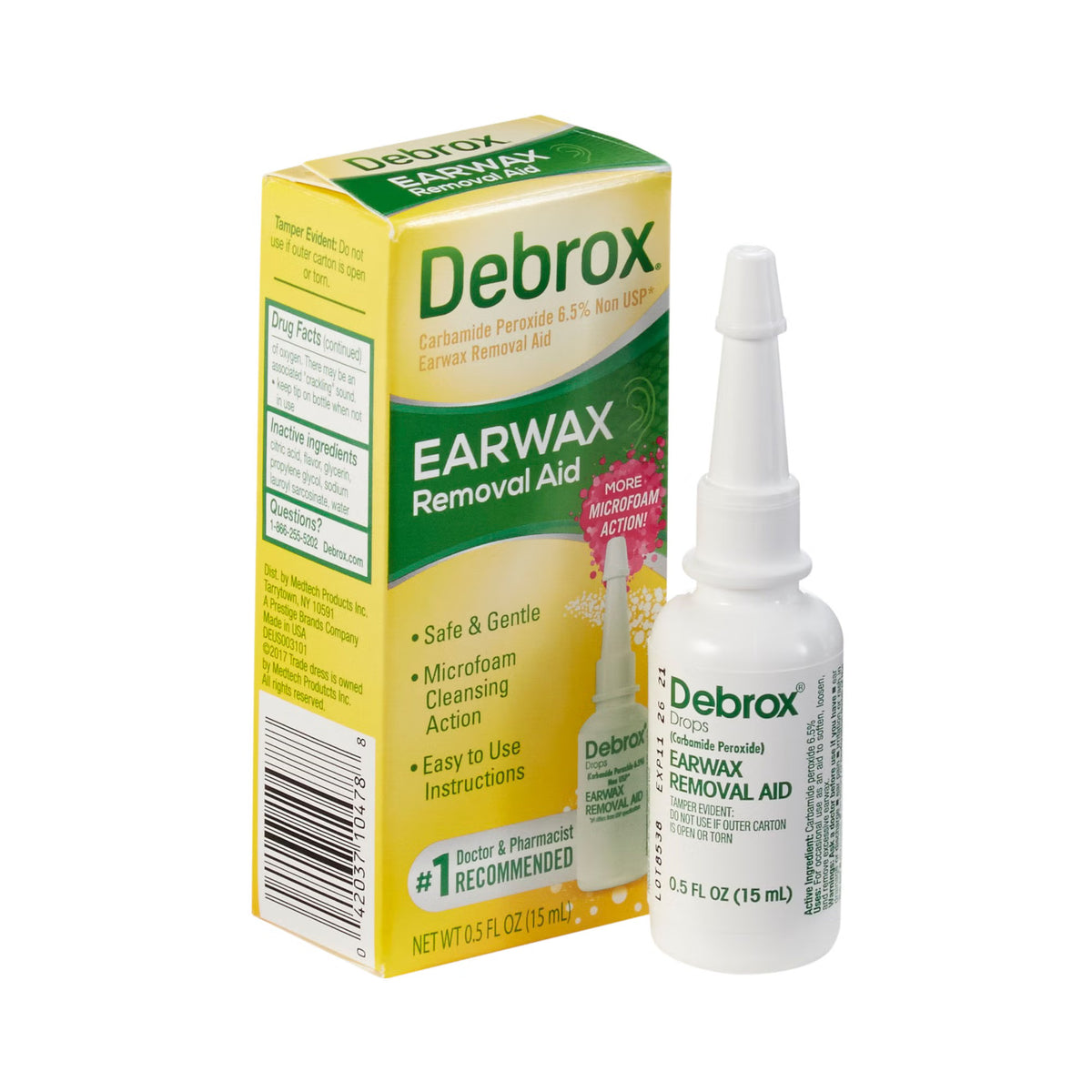 Debrox® Earwax Removal Aid, Half-Ounce Bottle, EA/1