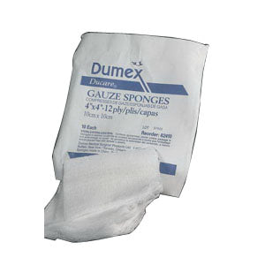 Ducare Non-Sterile Woven Gauze Sponge 4" x 3", 8-Ply, PK/200