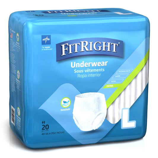 UNDERWEAR, PROT X UNSX WHT LG 40-56 (20/BG 4BG/CS), BG/20