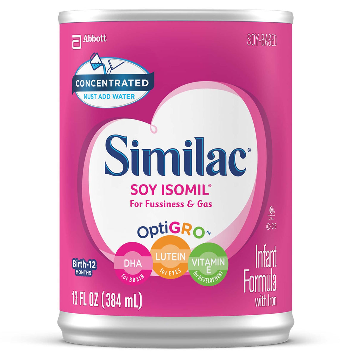 Similac® Soy Isomil® for Fussiness and Gas Infant Formula, 13-ounce can, EA/1