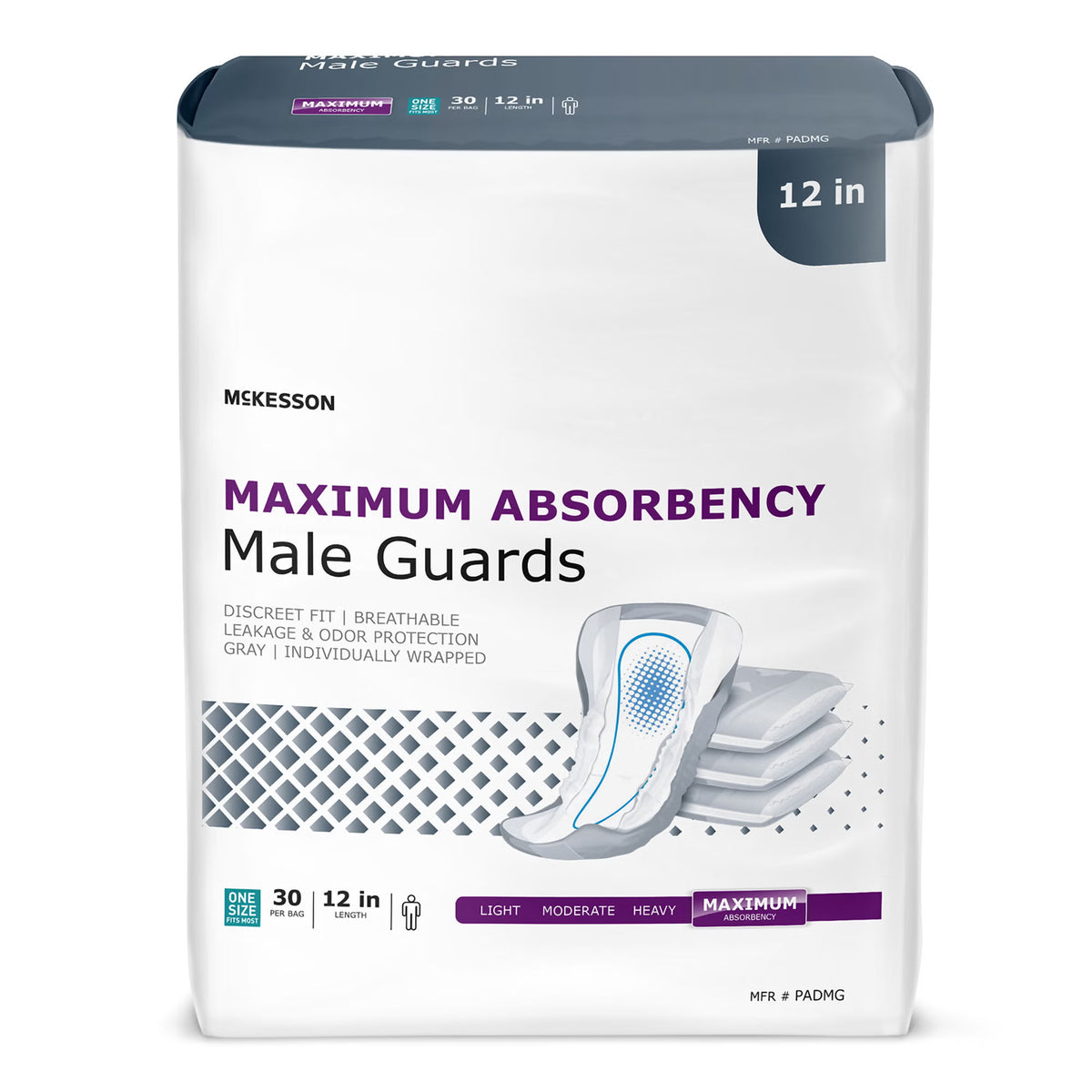 McKesson Maximum Absorbency Male Guards, BG/30