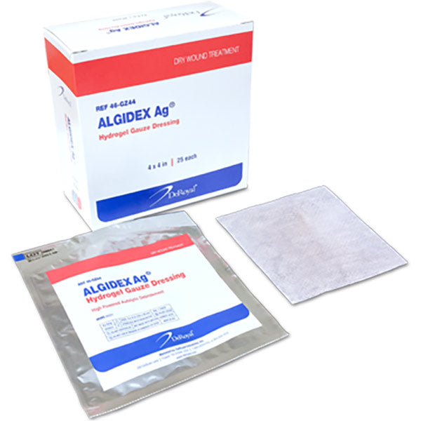 Algidex Ag Hydrogel Gauze Pads, 4" x 4", EA/1